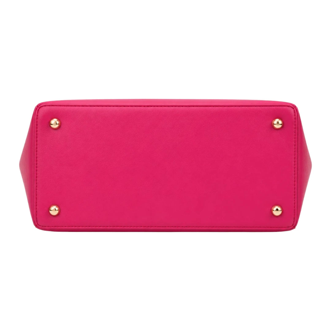 Bagiva Pink Charm Pom-Pom Tote Bag