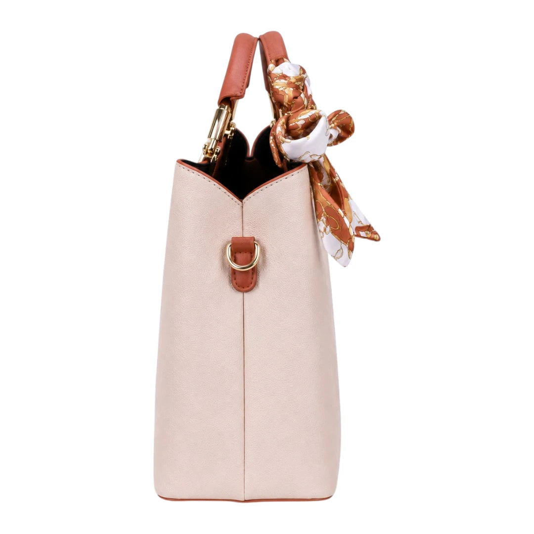 Bagiva Pink Charm Scarf Tote Bag