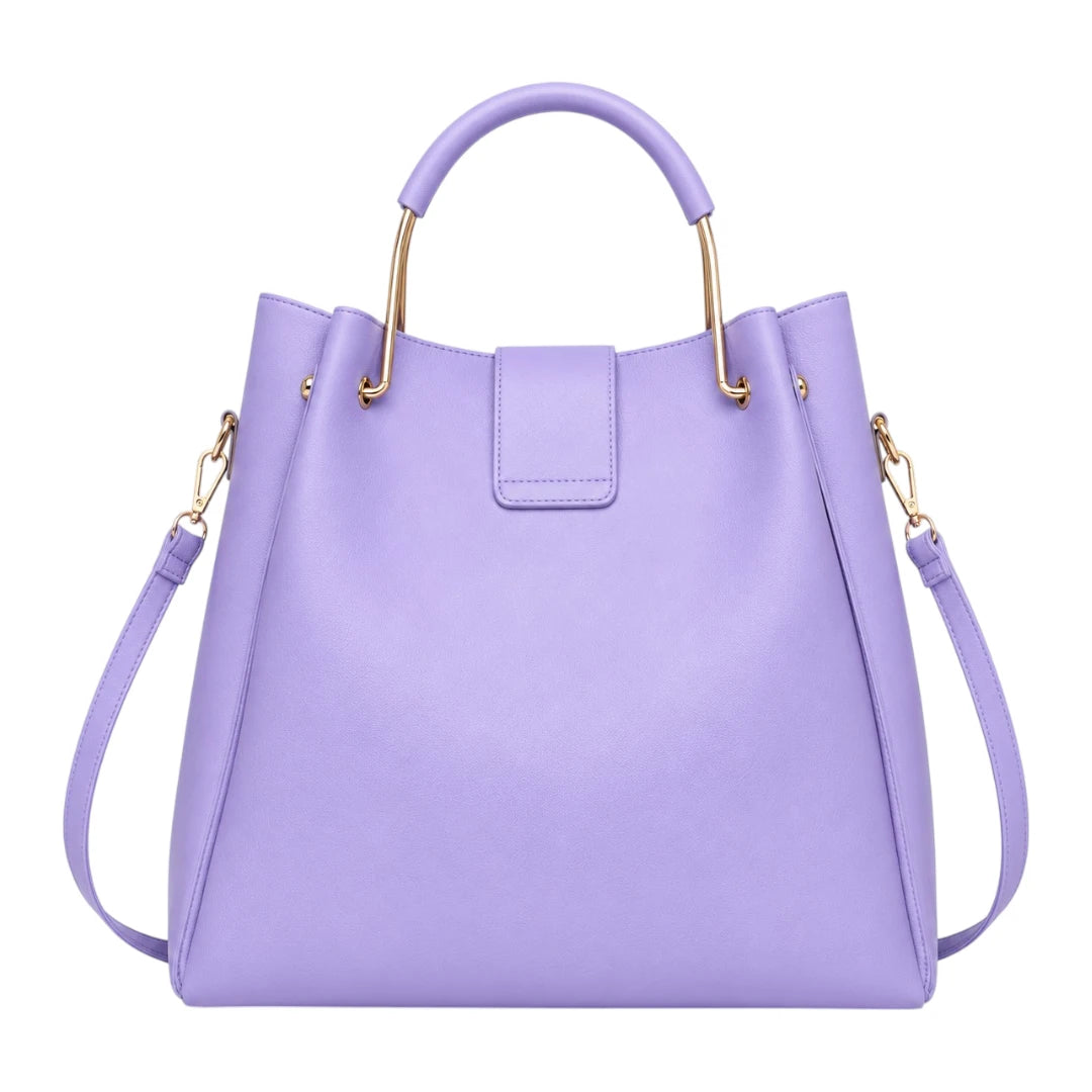 Bagiva Purple Elegance Tassel Tote Bag